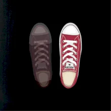 Parové topánky - červené