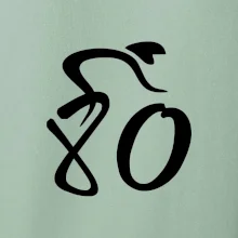 Cyklista oslavuje osemdesiatiny  (80)