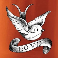 Love holubica - kreslená