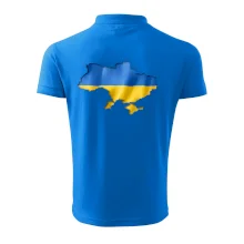 Ukrajina vlajka mapa