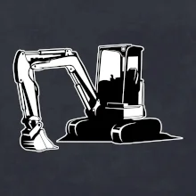 Bager bez nápisu čiernobiely