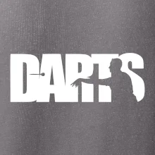 Darts - nápis so šípkarom