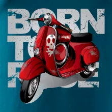 Scooter born to ride red