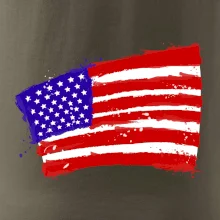 Americká vlajka ohnutá