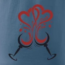 Víno je láska okrúhle poháre