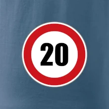 Dopravná značka - obmedzenie rýchlosti 20