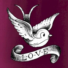 Love holubica - kreslená