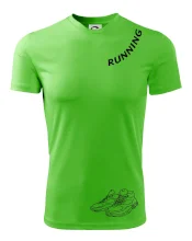 Running nápis šikmo