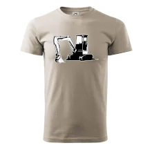 Bager bez nápisu čiernobiely Bager bez nápisu čiernobiely