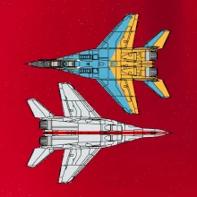 Mig 29 Fulcrum zo spoda a zo shora