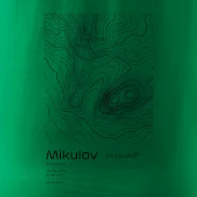 Mikulov - vrstevnice v obdĺžniku