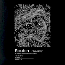 Boubín - vrstevnice v obdĺžniku