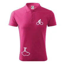 Mapa ČR + kolo na prsu