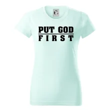 Put God first hrubý nápis Put God first hrubý nápis