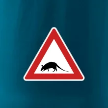 Dopravná značka - krysa Dopravná značka - krysa