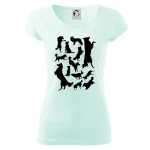 Border kólia siluety