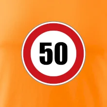 Dopravná značka - obmedzenie rýchlosti 50