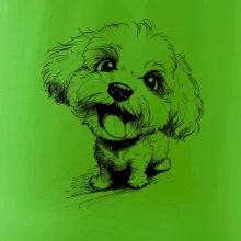 Čiernobiela karikatúra Bišónik