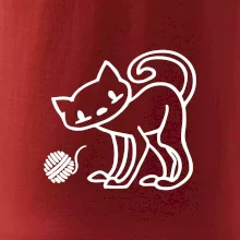 Mačka - Klbko - prsia