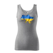 Ukrajina vlajka mapa