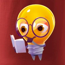 Žiarovka premýšľa nad knihou