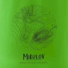 Mikulov - vrstevnice v kruhu