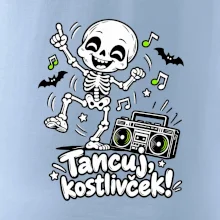Tancuj kostlivček s boomboxom