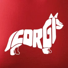 Corgi - nápis v tele Corgi - nápis v tele