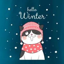 Mačka v čiapke s vystrčeným jazykom Mačka v čiapke s vystrčeným jazykom