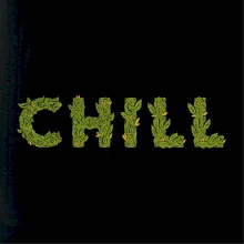 Konopi nápis chill