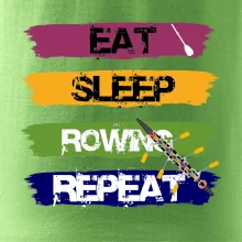 Eat sleep rowing repeat farebné