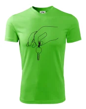 Kľúče a ruka jedným ťahom