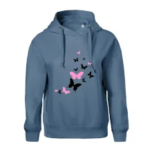 Motýle ružovo čierni