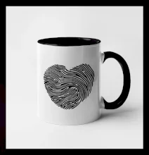 Odtlačok prsta srdce