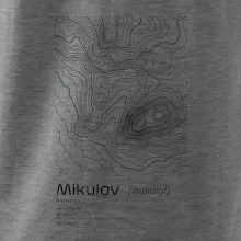 Mikulov - vrstevnice v obdĺžniku