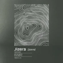 Jizera - vrstevnice v obdĺžniku