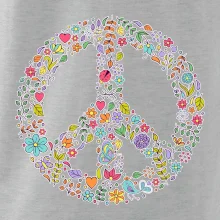 Peace symbol lístočky
