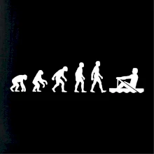 Evolúcia veslovanie 1 človek