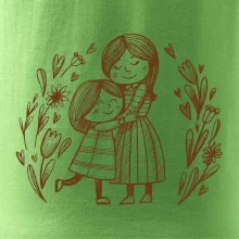 Matka a dcéra v objatí