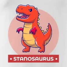 Dinosaurie mená - oranžový dinosaurus Dinosaurie mená - oranžový dinosaurus