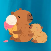 Kapybara so zmrzlinou