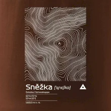 Snežka - vrstevnice v obdĺžniku