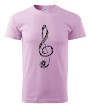 Husľový kľúč kreslený