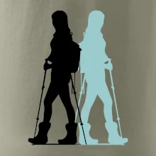 Nordic walking figúry - žena