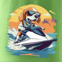 Bígel na vodnom skútri