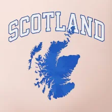 Scotland nápis s mapou