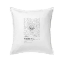 Milešovka - vrstevnice v obdĺžniku