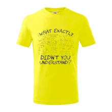 What exactly didn't you understand - physics