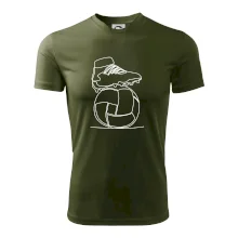 Futbalová lopta kopačka jedným ťahom