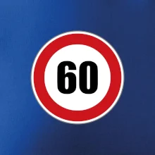Dopravná značka - obmedzenie rýchlosti 60 Dopravná značka - obmedzenie rýchlosti 60